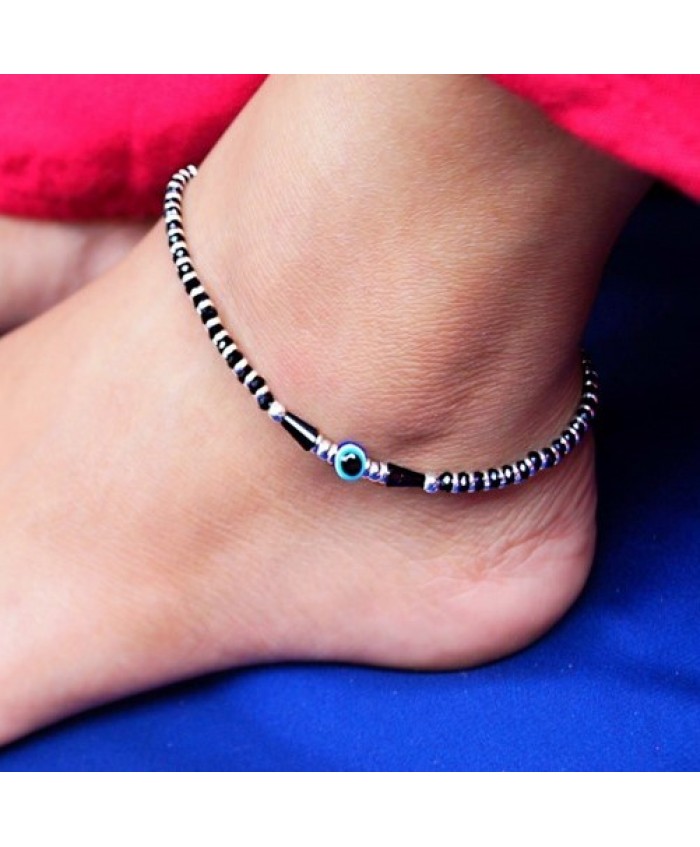 Black deals tourmaline anklet